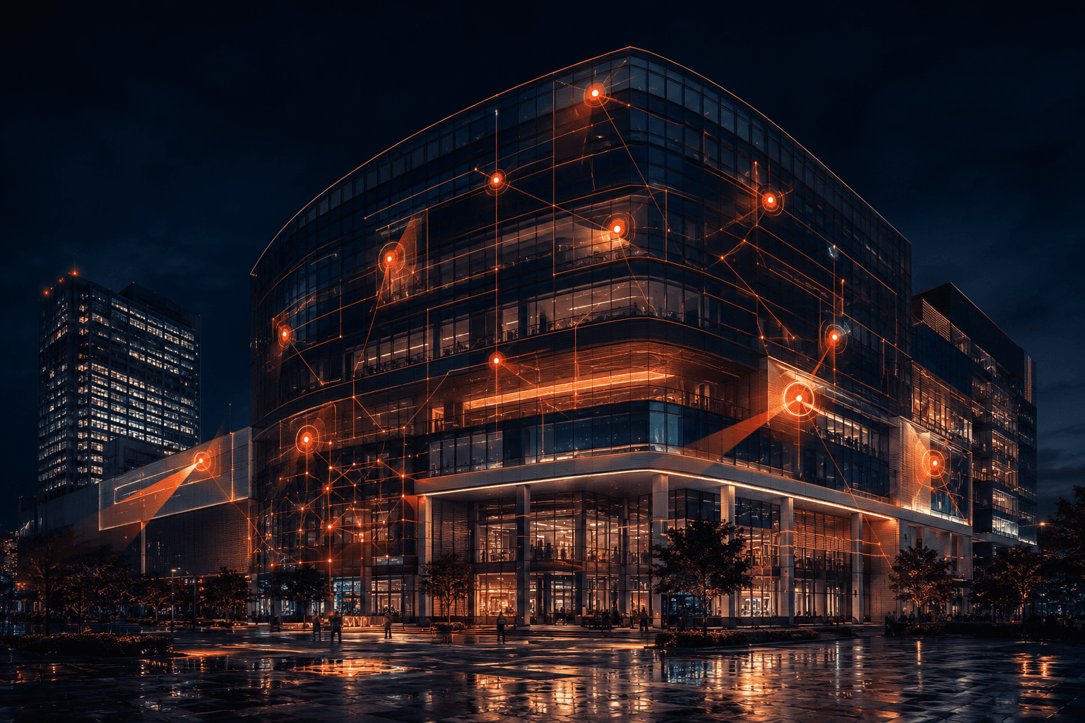 Edificio monitoreado por la red de sensores PrevIQ